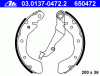 ATE 03.0137-0472.2 (03013704722) Brake Shoe Set
