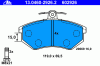 ATE 13.0460-2926.2 (13046029262) Brake Pad Set, disc brake