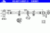 ATE 83.6211-0531.3 (83621105313) Brake Hose