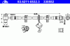 ATE 83.6211-0532.3 (83621105323) Brake Hose