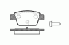 ROADHOUSE 2861.00 (286100) Brake Pad Set, disc brake