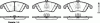 REMSA 1304.00 (130400) Brake Pad Set, disc brake