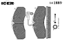 ICER 141889 Brake Pad Set, disc brake