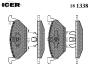 ICER 181338 Brake Pad Set, disc brake