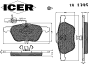 ICER 181395 Brake Pad Set, disc brake