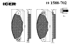 ICER 181588-702 (181588702) Brake Pad Set, disc brake