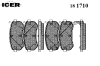 ICER 181710 Brake Pad Set, disc brake