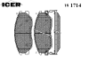 ICER 181714 Brake Pad Set, disc brake