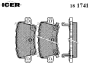 ICER 181741 Brake Pad Set, disc brake