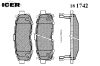 ICER 181742 Brake Pad Set, disc brake