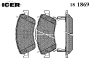 ICER 181869 Brake Pad Set, disc brake