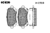 ICER 181910 Brake Pad Set, disc brake