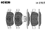 ICER 181915 Brake Pad Set, disc brake