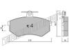 TRUSTING 151.2 (1512) Brake Pad Set, disc brake