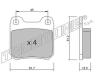 TRUSTING 284.0 (2840) Brake Pad Set, disc brake