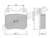 TRUSTING 284.1 (2841) Brake Pad Set, disc brake