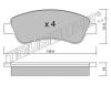 TRUSTING 336.0 (3360) Brake Pad Set, disc brake
