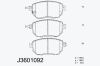 NIPPARTS J3601092 Brake Pad Set, disc brake