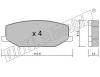 fri.tech. 099.0 (0990) Brake Pad Set, disc brake