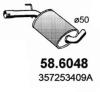 ASSO 58.6048 (586048) Middle Silencer