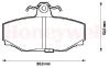 JURID 571418J Brake Pad Set, disc brake