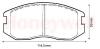 JURID 572375J Brake Pad Set, disc brake