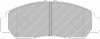 FERODO FDB1669 Brake Pad Set, disc brake