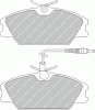 FERODO FSL406 Brake Pad Set, disc brake