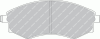 FERODO FSL600 Brake Pad Set, disc brake