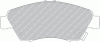 FERODO FSL776 Brake Pad Set, disc brake
