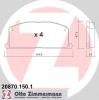 ZIMMERMANN 20870.150.1 (208701501) Brake Pad Set, disc brake