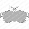 DELPHI LP1522 Brake Pad Set, disc brake
