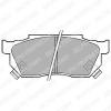 DELPHI LP445 Brake Pad Set, disc brake