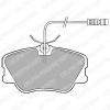 DELPHI LP608 Brake Pad Set, disc brake