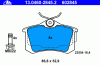 ATE 13.0460-2845.2 (13046028452) Brake Pad Set, disc brake