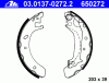ATE 03.0137-0272.2 (03013702722) Brake Shoe Set