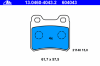 ATE 13.0460-4043.2 (13046040432) Brake Pad Set, disc brake