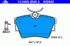 ATE 13.0460-2840.2 (13046028402) Brake Pad Set, disc brake