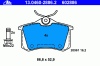 ATE 13.0460-2886.2 (13046028862) Brake Pad Set, disc brake