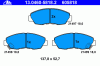 ATE 13.0460-5818.2 (13046058182) Brake Pad Set, disc brake