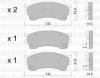 METELLI 22-0223-1 (2202231) Brake Pad Set, disc brake