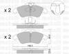 METELLI 22-0256-0 (2202560) Brake Pad Set, disc brake