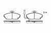 ROADHOUSE 2250.01 (225001) Brake Pad Set, disc brake