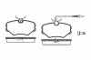 ROADHOUSE 2500.02 (250002) Brake Pad Set, disc brake