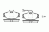REMSA 0305.31 (030531) Brake Pad Set, disc brake