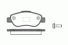 REMSA 1100.00 (110000) Brake Pad Set, disc brake
