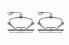 REMSA 1101.04 (110104) Brake Pad Set, disc brake