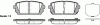 REMSA 1303.02 (130302) Brake Pad Set, disc brake