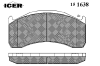 ICER 151638 Brake Pad Set, disc brake