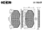 ICER 180649 Brake Pad Set, disc brake